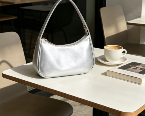 Women's Hobo Tote Handbag with Zip Mini Clutch
