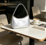 Women's Hobo Tote Handbag with Zip Mini Clutch