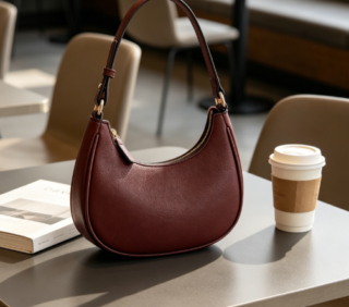Women's Small Crescent Underarm Shoulder Bag