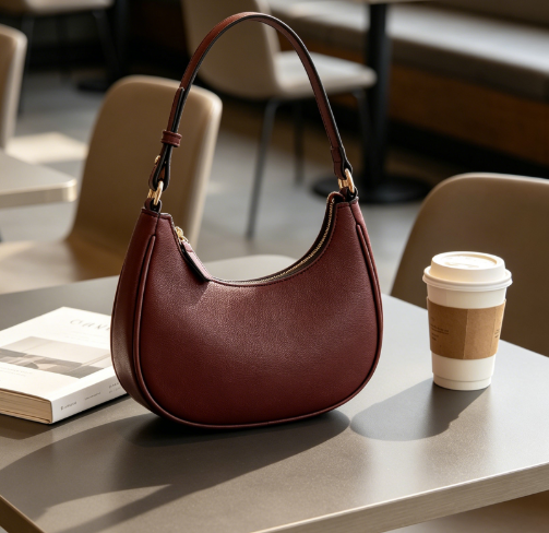 Women's Small Crescent Underarm Shoulder Bag